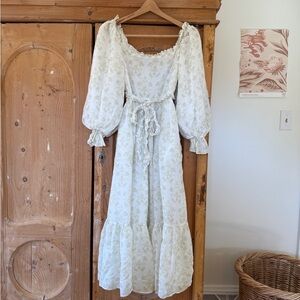 Lillou Green Toile Marie Dress
